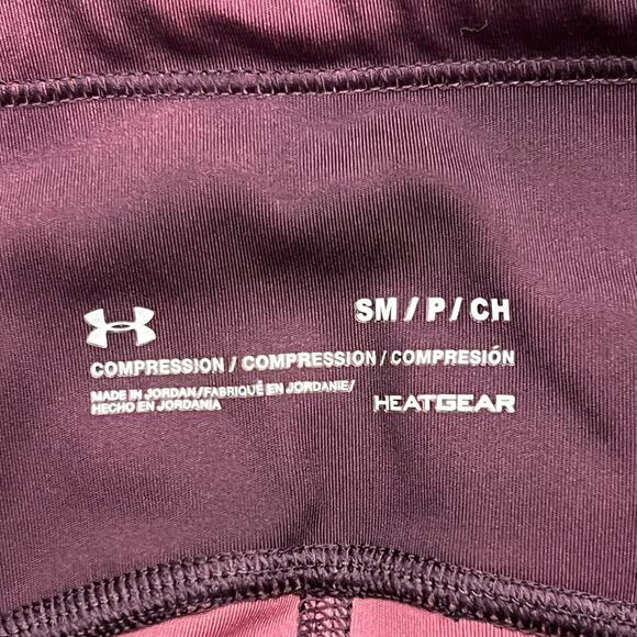 Under Armour Leggings Womens Small HeatGear Compression Athletic Gym Pants - Picture 6 of 11
